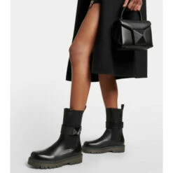 Valentino Garavani One Stud Beatle Leather Chelsea Boots -Valentino Garavani Sales unnamed file 422