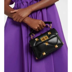 Valentino Garavani Roman Stud Small Leather Shoulder Bag