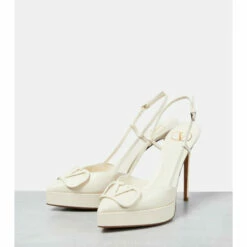 Valentino Garavani VLogo Leather Slingback Pumps -Valentino Garavani Sales unnamed file 453