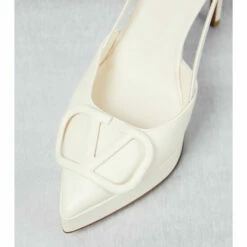 Valentino Garavani VLogo Leather Slingback Pumps -Valentino Garavani Sales unnamed file 454