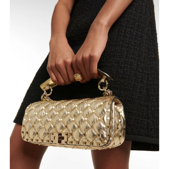 Valentino Garavani Rockstud Spike Leather Shoulder Bag 3 Valentino Garavani Rockstud Spike Leather Shoulder Bag