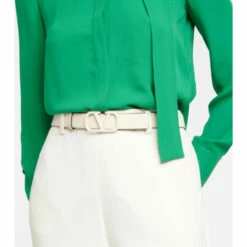 Valentino Garavani VLogo Leather Belt