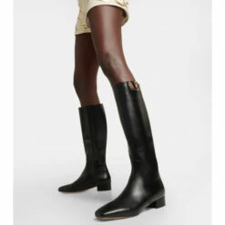 Valentino Garavani VLogo Leather Knee-high Boots -Valentino Garavani Sales unnamed file 586
