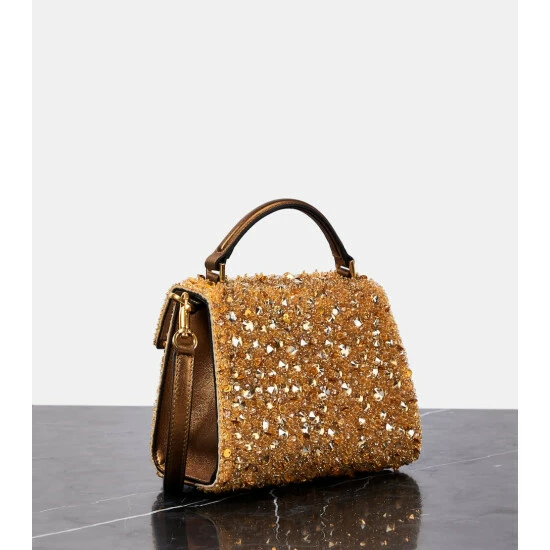 Valentino Garavani VSling Mini Sequined Leather Tote Bag 5 Valentino Garavani VSling Mini Sequined Leather Tote Bag - Image 3