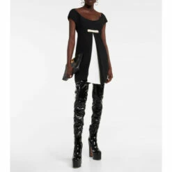 Valentino Garavani Tan-Go Patent Leather Over-the-knee Boots