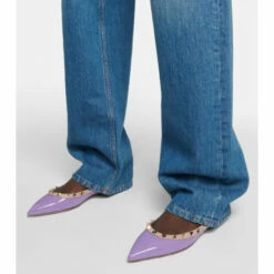 Valentino Garavani Rockstud Patent Leather Ballet Flats -Valentino Garavani Sales unnamed file 601