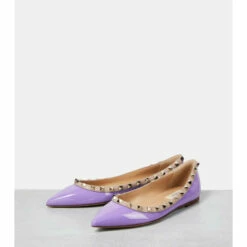 Valentino Garavani Rockstud Patent Leather Ballet Flats -Valentino Garavani Sales unnamed file 602