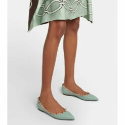 Valentino Garavani Rockstud Leather Ballet Flats -Valentino Garavani Sales unnamed file 611