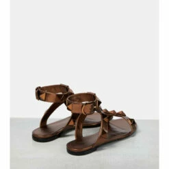 Valentino Garavani Roman Stud Metallic Leather Sandals -Valentino Garavani Sales unnamed file 625