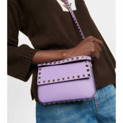 Valentino Garavani Rockstud Mini Leather Crossbody Bag