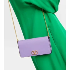 Valentino Garavani VLogo Leather Shoulder Bag