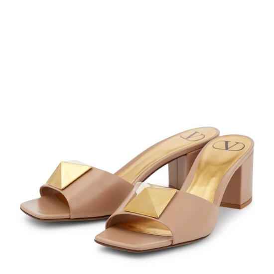 Valentino Garavani One Stud Leather Mules 6 Valentino Garavani One Stud Leather Mules - Image 4