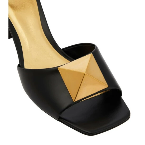 Valentino Garavani Roman Stud Leather Mules 7 Valentino Garavani Roman Stud Leather Mules - Image 5