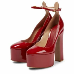 Valentino Garavani Tan-Go Patent Leather Platform Pumps -Valentino Garavani Sales unnamed file 754