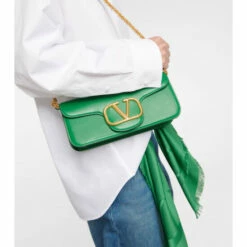 Valentino Garavani Locò Medium Leather Shoulder Bag