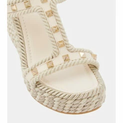 Valentino Garavani Rockstud Leather Wedge Sandals -Valentino Garavani Sales unnamed file 80