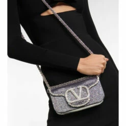 Valentino Garavani Locò Small Embellished Shoulder Bag