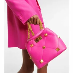 Valentino Garavani Roman Stud The Handle Small Leather Tote