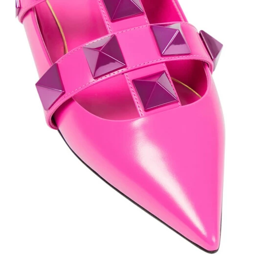 Valentino Garavani Roman Stud Leather Ballet Flats 7 Valentino Garavani Roman Stud Leather Ballet Flats - Image 5