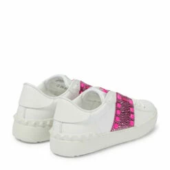 Valentino Garavani Rockstud Untitled Embellished Leather Sneakers -Valentino Garavani Sales unnamed file 962