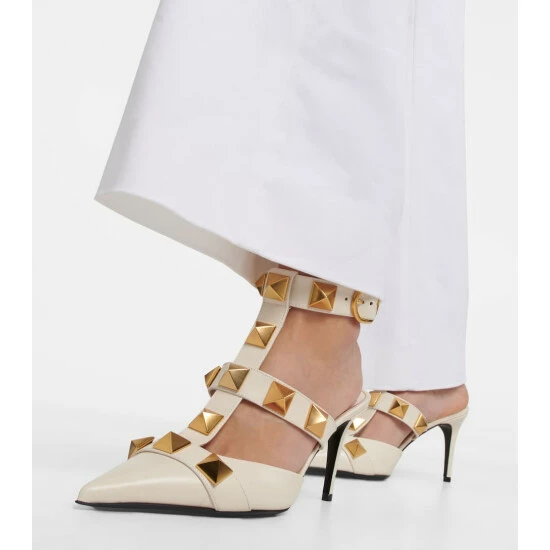 Valentino Garavani Roman Stud Leather Pumps 5 Valentino Garavani Roman Stud Leather Pumps - Image 3