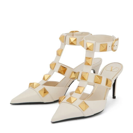 Valentino Garavani Roman Stud Leather Pumps 6 Valentino Garavani Roman Stud Leather Pumps - Image 4